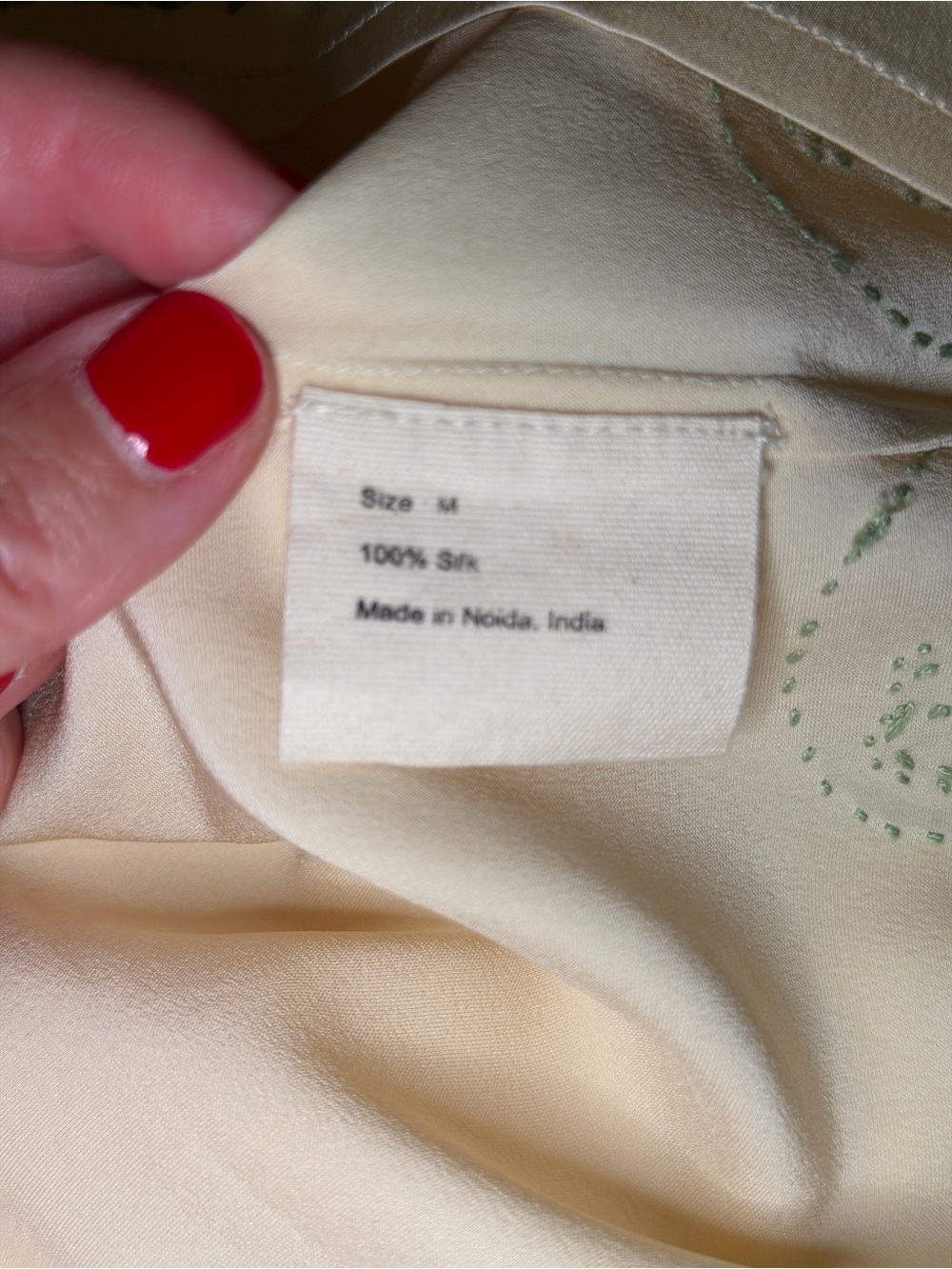 Bode Silk Embroidered Camisole Top - Lucky Draw tank - Picture 4 of 6